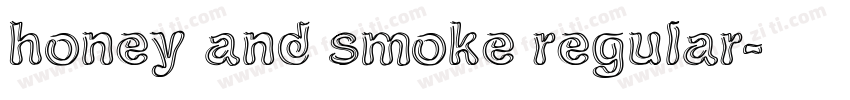 honey and smoke regular字体转换